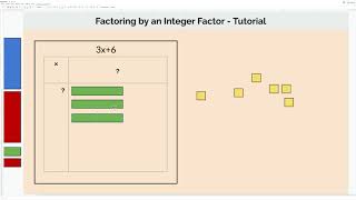 Algebra Tiles Progression - Factoring by an Integer Factor