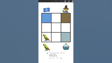 Emoji Color Mixing in Procreate 🇸🇴+🧙‍♂️+🤖+🦜=? #shorts #emojimix #art #colormixing