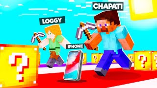 IPHONE LUCKY BLOCK RACE | MINECRAFT