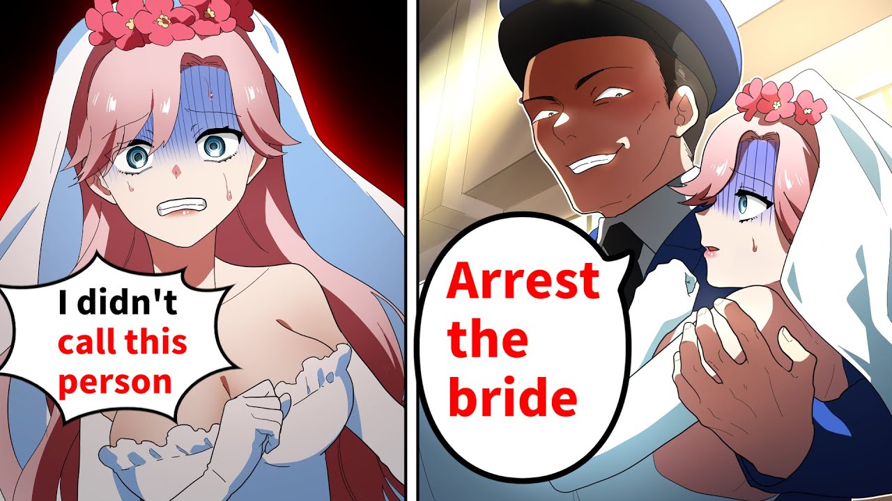 Фейковые полицейские арестовывают и увозят невесту на свадебном развлечении【Манга】