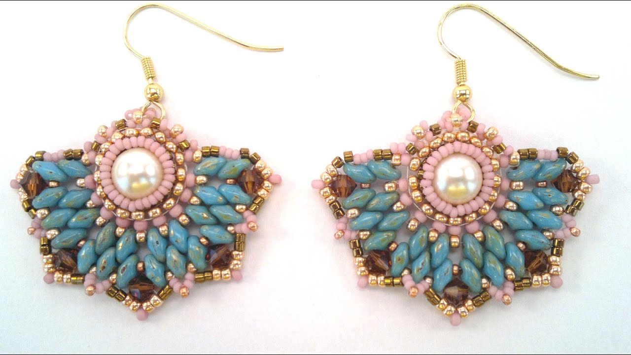 Beading4perfectionists: Art Deco stylish earrings beading tutorial ...