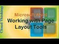 Working with Page Layout Tools Microsoft Word (2018) Working with Page Layout Tools Microsoft Word (2018)