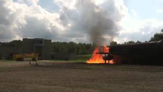 ARFF Firefighting training