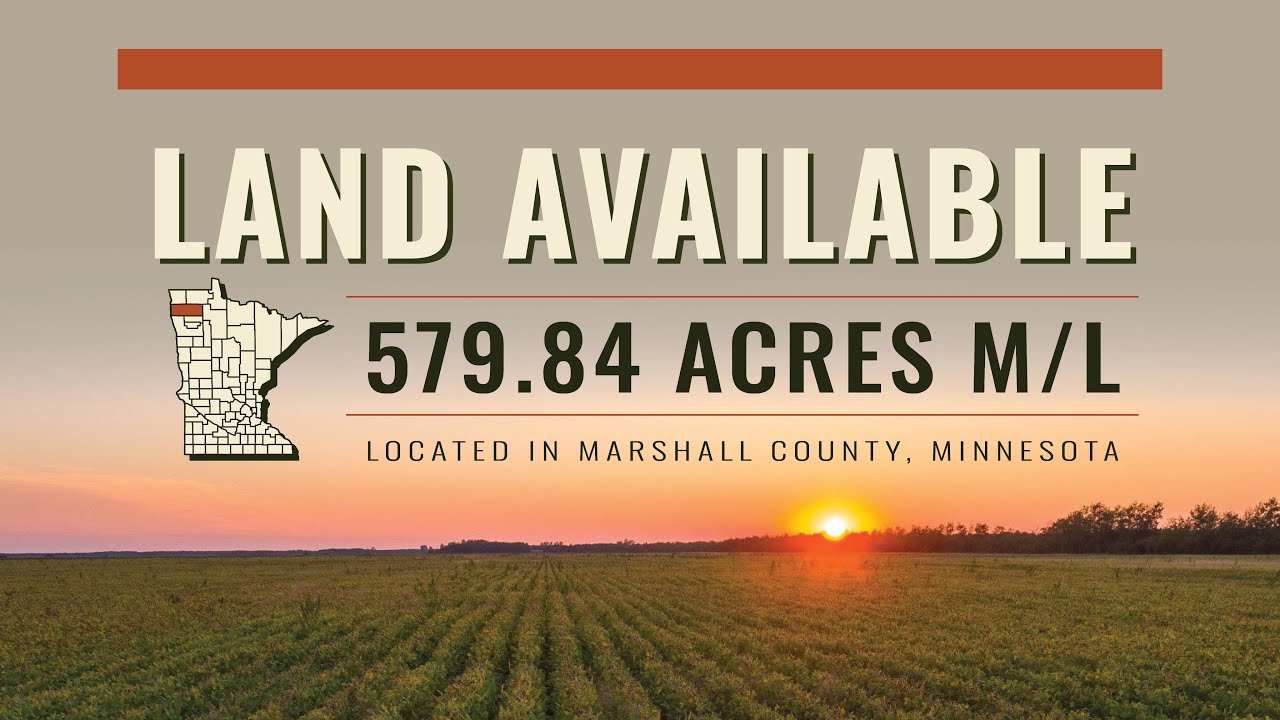 579.84 Acres M/L Farmland Available Marshall County, Minnesota YouTube