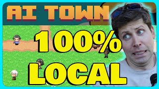 100% Local "AI Town" with Llama 3 AGENTS!!!