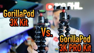 Vlogging Joby Gorilla Pod 3K Pro Kit Vs 3K Kit - Comparasing