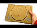 Yellowed and dirty playstation one restoration