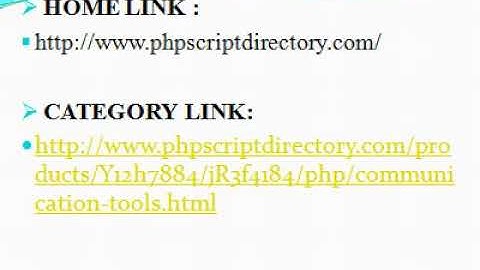 PHP Communication Tools Script, Communication Tools PHP Script - PHP Script Directory