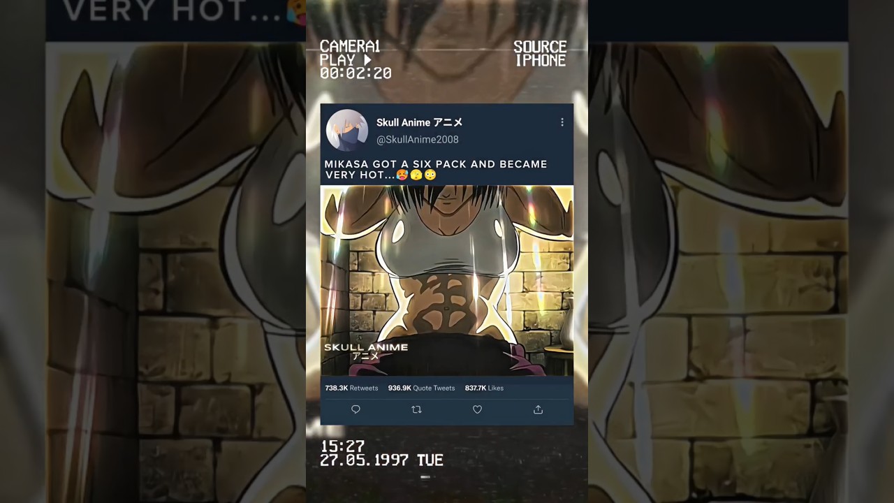 Mikasa got Six Pack 🥵