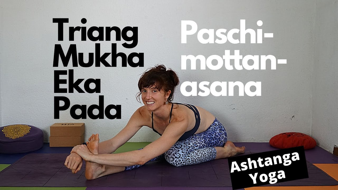Ashtanga para Principiantes - Triang Mukha Eka Pada Paschimottanasana - con sus vinyasas