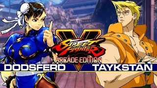 【スト5AE】 DODSFERD [ 春麗 チュンリー chun-li ] vs [ ナッシュ nash ] TAYKSTAN 【SF5AE】