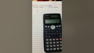 Decimal into binary convert using calculator fx-991MS||Calculator tricks ||digital electronic