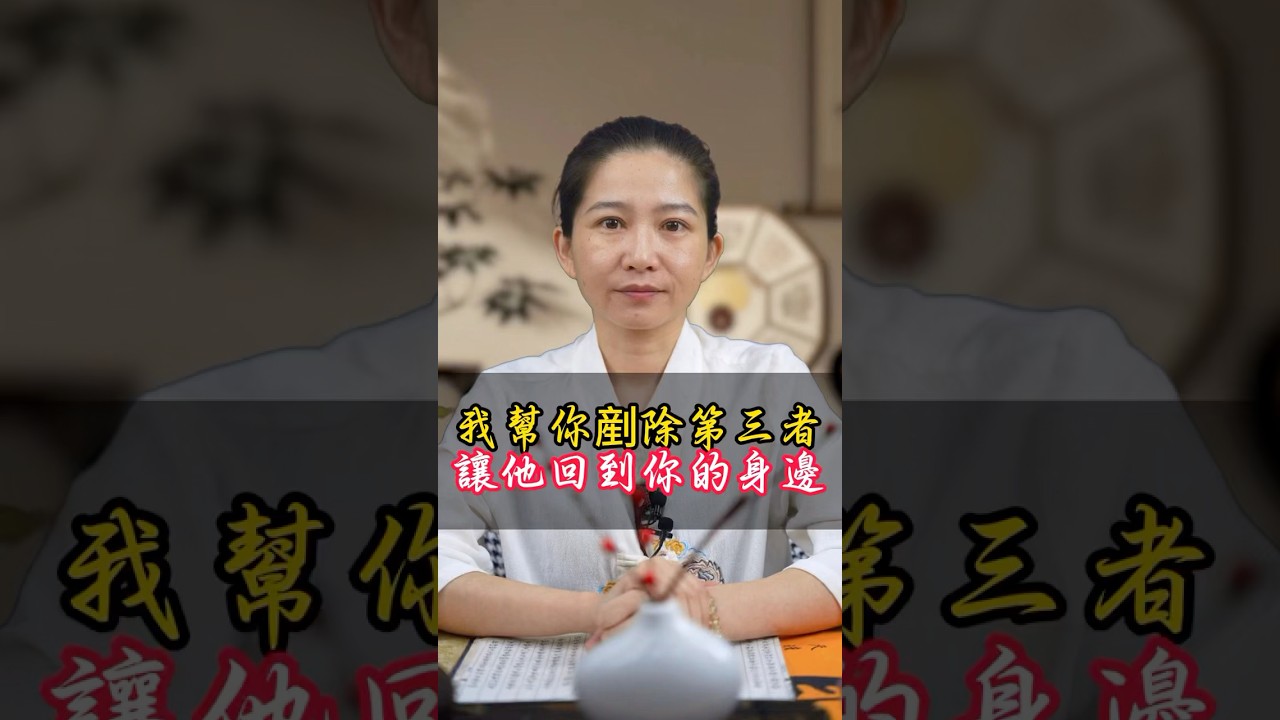 我幫你剷除第三者，讓他回到你身邊！#第三者 #剷除 #回心轉意 #回頭 #挽回 #挽回前任 #複合 #和好 #八字 #命理 #算命 #台灣 縮圖