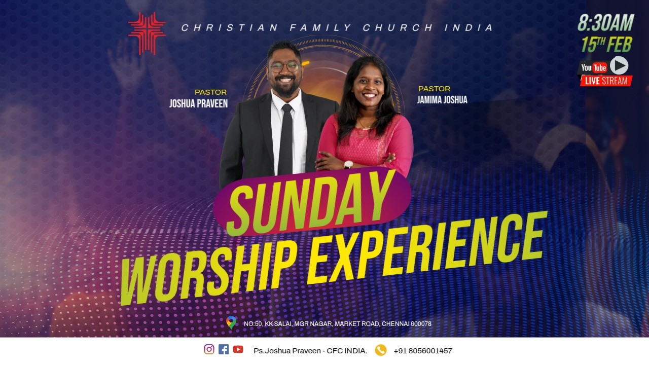 15.02.2026| BILINGUAL SERVICE | CFCI | Ps. Joshua Praveen | Ps. Jamima Joshua
