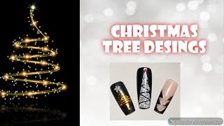 Diseños Faciles y ELEGANTES para UÑAS de Navidad ??✨| Christmas tree nail desings #arboldenavidad