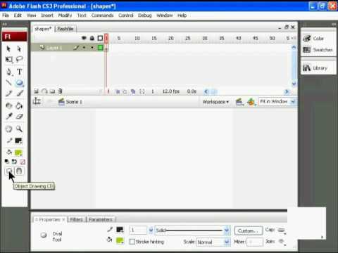 creating basic shapes in flash cs3 tutorial