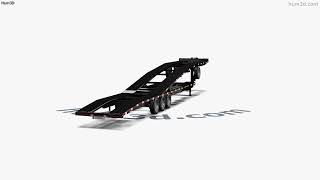 Kaufman Double Deck EZ4 Gooseneck Car Hauler Trailer 2021 3D model by 3DModels.org