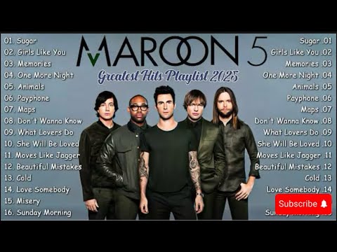 Maroon 5 Full Album 2026 - Best Songs Collection 2025 - Greatest Hits Songs Playlist Spotify 2026