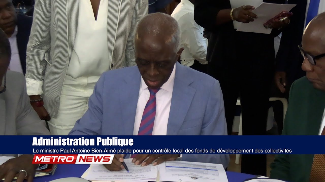 Le ministre Paul Antoine plaide pour un contrôle local des fonds de développement des collectivités