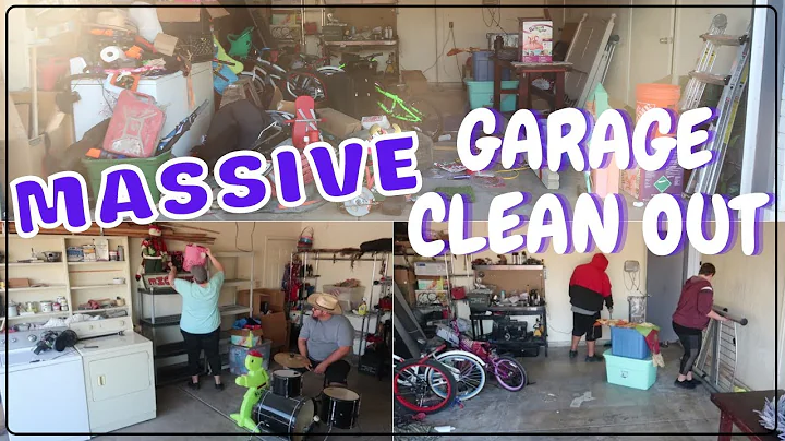 GARAGE CLEAN OUT : EXTREME DECLUTTER & ORGANIZE : AMAZING BEFORE & AFTER