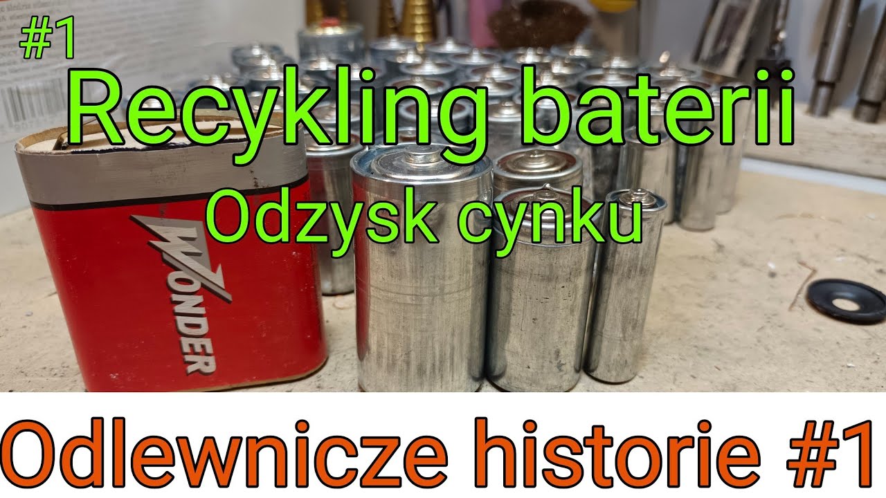 #1 Cynk przetapianie starych baterii #cynk #baterie #odzysk
