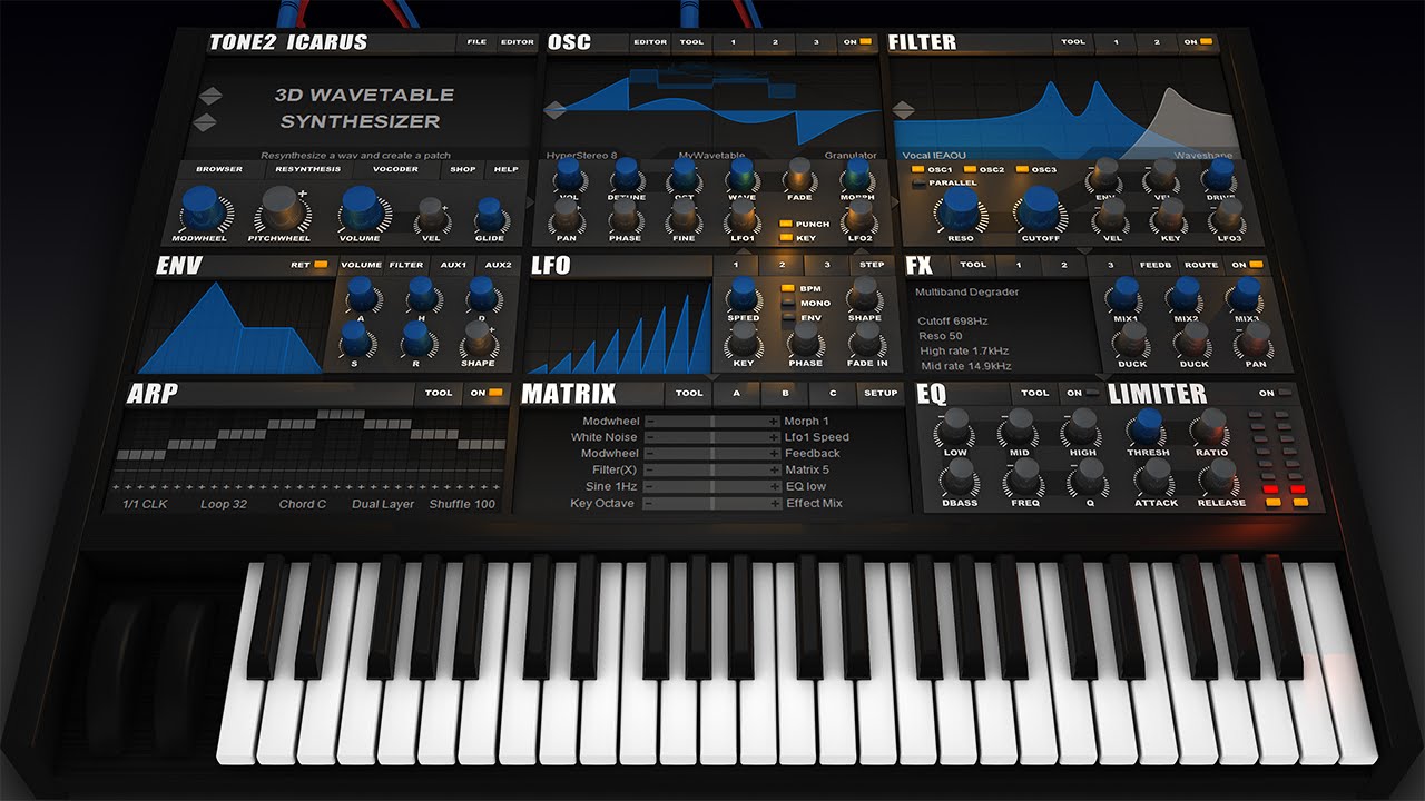Tone2 Icarus tutorial: Filters