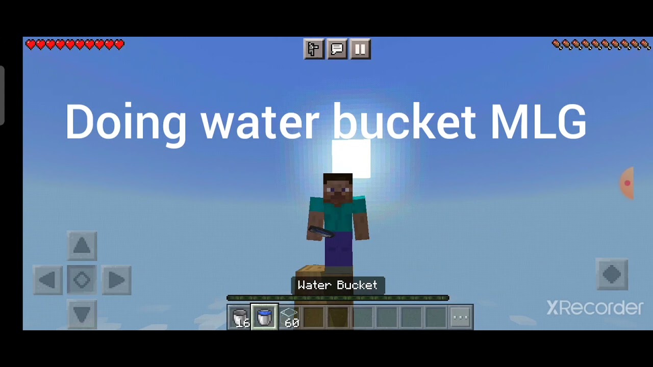 doing water bucket MLG 🌊 YouTube