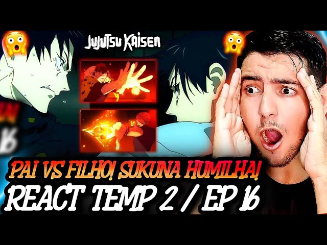 SUKUNA VS JOGO - FUSHIGURO VS TOJI!!  React JuJutsu Kaisen Temp 2 Ep 16 