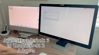 Apple Thunderbolt 3 to Thunderbolt 2 Adapter | Two Monitor Set Up