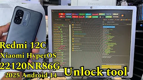 Redmi 12C 22120RN86G Xiaomi HyperOS Android 14 FRP Bypass Unlock tool