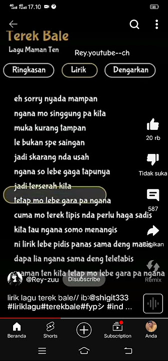 lirik lagu tetek bale