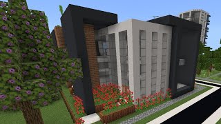 Tutorial: how to build a modern mansion #майнкрафт #minecraft #minecraftbuilding #bilding