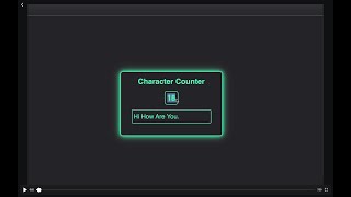 Character Counter using html,css,javaScript | Byte Catalyst |