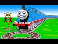 【踏切アニメ】複雑な電車 5 Trains Climbing Pynamid 2025 🚦 Fumikiri 3D Railroad Crossing Animation #1k #1million