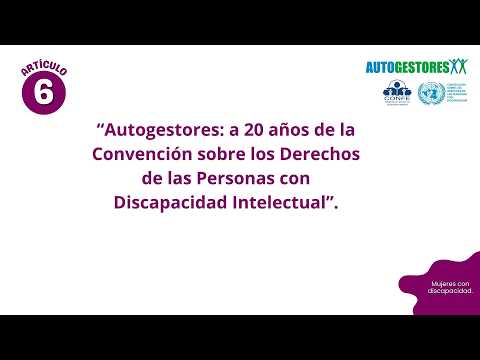 Artículo 6 Convención sobre los Derechos de las Personas con Discapacidad