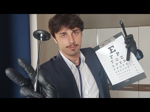 ASMR Traditional Physical Exam Roleplay (Eyes, Ears, Face, Muscles, Hearing, Hyperventilation)