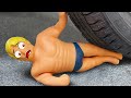 Crushing Crunchy & Soft Things by Car | Experiment Car vs Stretch Armstrong, Coca Cola, Watermelon