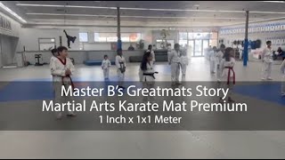 Master B on Martial Arts Karate Mats in US Taekwondo Center - West Chester, Ohio - Master B and his students at the US Taekwondo Center in West Chester, Ohio love their new Martial Arts Karate Mats flooring!

"They're durable, they clean well, they're easy to install, and more importantly, the price is right"

Shop Martial Arts Mats at Greatmats.com!
https://www.greatmats.com/martial-arts-mats.php

Find the Karate Mats Premium here:
https://www.greatmats.com/products/martial-arts-mats-1.php

Call Us 877-822-6622 or visit Greatmats.com for all your specialty flooring needs!

#martialarts #karate #taekwondo #dojo #martialartstraining