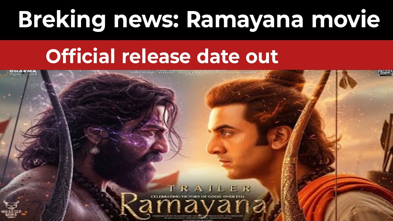 Ramayana Movie Official Release Date Out! 🏹Ranbir Kapoor as Lord Ram - First Look Leaked? 😱