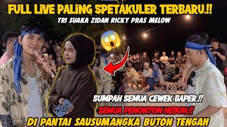 FULL LIVE TERBARU PALING SPETAKULER‼️TRI SUAKA & ZIDAN SUMPAH SEMUA BAPER DI PANTAI SAUSUMANGKA