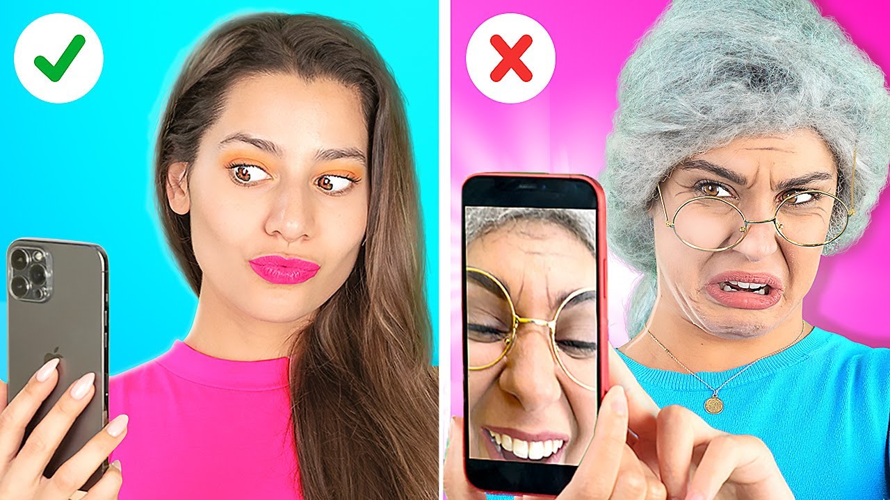 ⁣JA VS BABCIA || Śmieszne sytuacje z babcią || Znane momenty od 123 GO! CHALLENGE