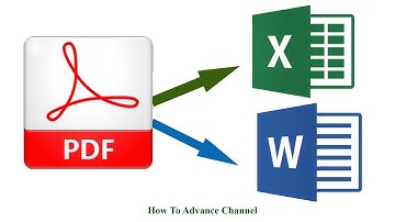 Làm Thế Nào Chuyển Từ File PDF Sang Word Excel