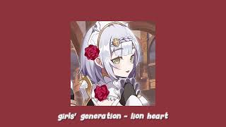 girls’ generation - lion heart (sped up + reverb)