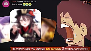THE EPITOME OF DOWN BAD.... [REACTING TO YOUR DISCORD HEAR ME OUT CRUSHES SUBMISSIONS (PART 2)]