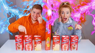 ТЕЛЕПАТИЯ Молочный Коктейль ЧЕЛЛЕНДЖ 🍼 УГАДАЙ ЕСЛИ СМОЖЕШЬ // Twin Telepathy Milkshake Challenge