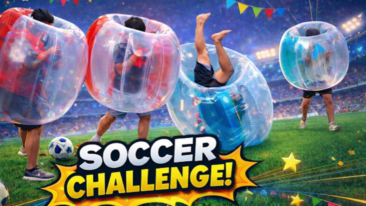 BUMPER BALL SOCCER CHALLENGE (FUNNY MUST WATCH)