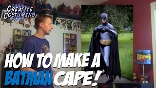 How to Make a Batman Cape and Hood Tutorial - YouTube