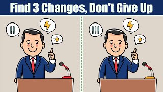 Spot The Difference : Find 3 Changes, Don't Give Up | Find The Difference #293