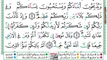(مكررة) حفظ سورة ابراهيم  (03) للقارئ الشيخ محمد سايد