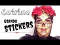 CATRINA, Son calcomanías NO maquillaje, ¡ASOMBROSO! || Clan de Belleza